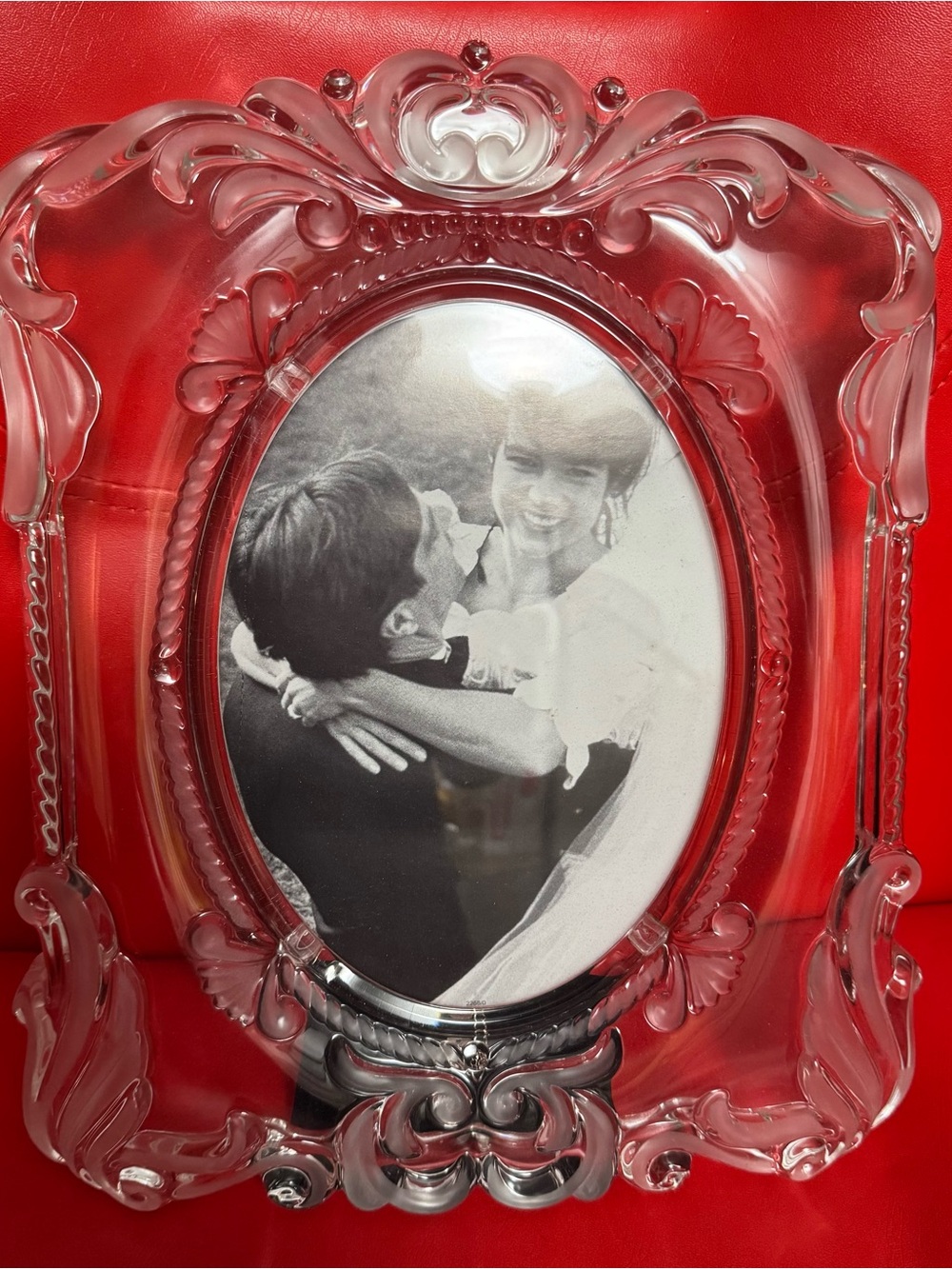 Mikasa Princess SA751/834 Crystal Glass Picture Frame 6.5x9 Ornate Germany